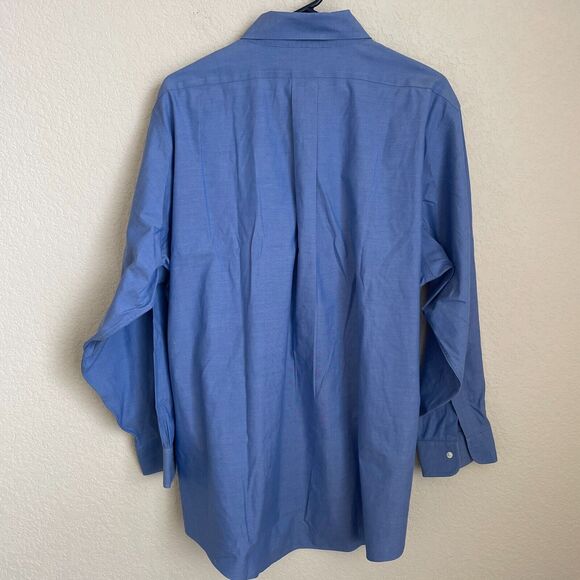 Brooks Brothers Mens Shirt Medium Blue Long Sleeves Button Down Original Polo - Picture 6 of 12